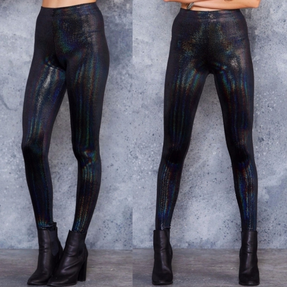 Blackmilk Velvet Disco Leggings M BNWT
